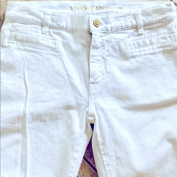 MIH Straight Leg 4 pocket White Jeans Size 29 - Picture 4 of 5